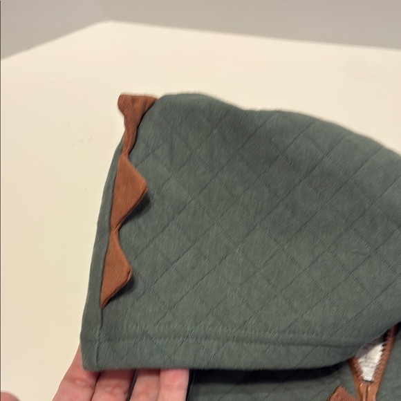 Carter's Green and Brown Hooded Vest with Zipper - Picture 3 of 5